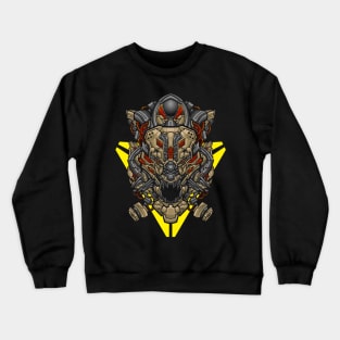 tiger megatron mecha head Crewneck Sweatshirt